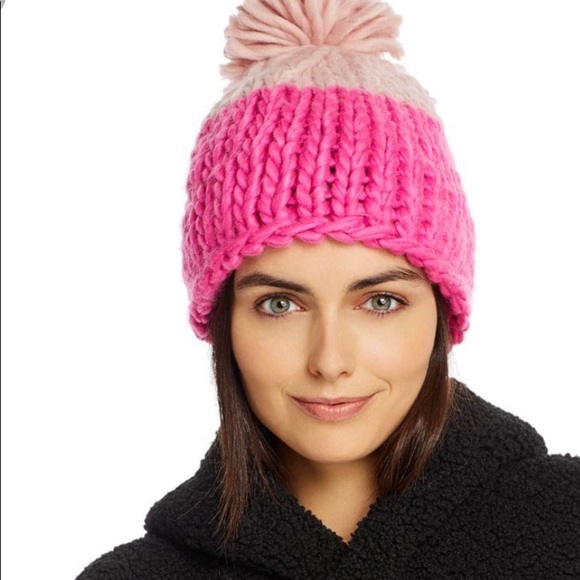 Free People Accessories - Free People Colorblock Cozy Up Pom Pom Beanie